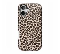 POINT&GO Funda Leopardo iPhone 16 con Estampado de Leopardo - Carcasa de Silicona Suave Antigolpes, Ultrafina y Ligera, Protección 360° Compatible con Carga Inalámbrica