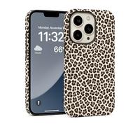 POINT&GO Funda para iPhone 13 con Estampado de Leopardo - Carcasa de Silicona Suave Antigolpes, Ultrafina y Ligera, Protección 360° Compatible con Carga Inalámbrica