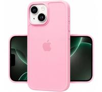 POINT&GO Funda para iPhone 13 Translucida Rosa, Carcasa TPU Premium con Logo Visible, Protección Antigolpes, Ultrafina, Resistente a Arañazos y Antiamarilleo