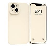 POINT&GO Funda Silicona iPhone Color (Blanco, iPhone 13 Mini)