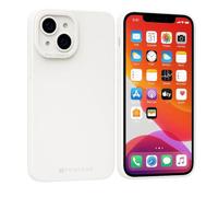 POINT&GO Funda Silicona iPhone Color (Blanco, iPhone 15)