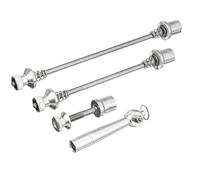 Point Schnellspanner Schnellspann-Achsen-Set - mit Schnellspannhebel - 110 x 145 x 45 mm - Diebstahlsicher! - verchromt - Herramienta Manual para Bicicletas, Color Cromado
