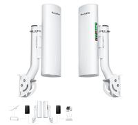 Point to Point to Point Starlink Internet Transmisión inalámbrica de largo alcance con soporte para router Starlink Gen 3, extensor WiFi Starlink, 5.8 GHz 3 KM 1000 Mbps con antena de alta ganancia de