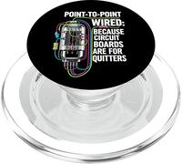 Point To Point Wired Vacuum Tube Vintage Audio Amp PopSockets PopGrip para MagSafe