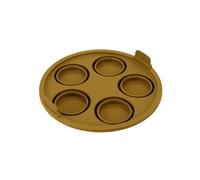 Point-Virgule Airfryer - Cesto de silicona con asas, molde plegable para muffins airfryer en silicona platino, perfecto para Airfryer Philips, Airfryer XXL, accesorios airfryer 20x2 cm