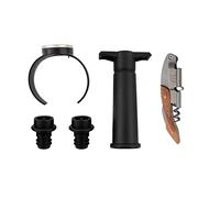 Point-Virgule Set de regalo de vino con termómetro de vino, cuchillo de camarero, bomba de vino con 2 cierres, 5 piezas