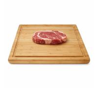Point-Virgule Tabla de cortar con surco XXL, antibacteriana, de madera, 40 x 30 x 3 cm