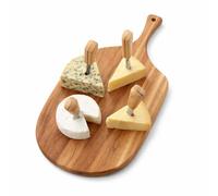 Point-Virgule Tabla de servir con asa, accesorios de cocina, de madera de acacia, 47 x 25 x 1,5 cm