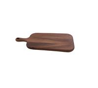 Point-Virgule Tabla de servir de madera de nogal con asa, perfecta para servir aperitivos y queso, 44 x 22 cm