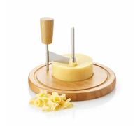 Point-Virgule tete de moine cortador, rallador de queso en bambú para tabla de quesos
