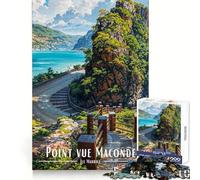 Point Vue Maconde, Isla Mauricio Rompecabezas de 1000 Piezas para Adolescentes Mejora la Memoria Fácil de Usar Ocio Corte Firme Decoración de Pared (38x52cm)