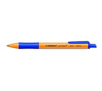 Pointball Stabilo Retráctil Bolígrafo Tinta Azul (Paquete de 3)