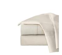 pointehaven 620-qbn 620TC Largo Grapa algodón Bolsillo Profundo Grande Juego de sábanas, Hueso, Reina