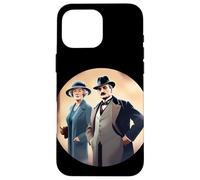 Poirot Miss Marple Juntos Ronda Carcasa para iPhone 16 Pro MAX