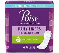 Poise Pantiliners, Extra Coverage, Value Pack, 44 pantiliners