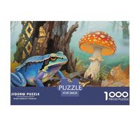 Poison Dart Frog Puzzles Imposible,desafío for Adults Entretenimiento Creativo 1000 Piezas Obra De Arte De Juego De para Adultos Y Niños Mayores De 12 Años 38x26cm/1000pcs