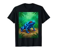 Poison Dart Frog toxina Mortal Selva Tropical cómic Azul Camiseta