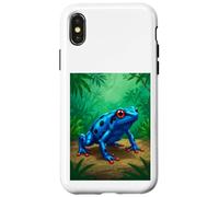Poison Dart Frog toxina Mortal Selva Tropical cómic Azul Carcasa para iPhone X/XS