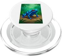 Poison Dart Frog toxina Mortal Selva Tropical cómic Azul PopSockets PopGrip para MagSafe