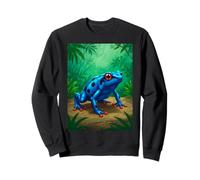 Poison Dart Frog toxina Mortal Selva Tropical cómic Azul Sudadera