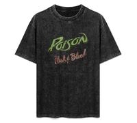 Poison Flesh & Blood Vintage Concert Tour Men's T-Shirt Unisex White tee Clothing L