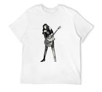 Poison Ivy of The Cramps Black Men's T Shirt Size M