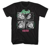 Poison Look What The Cat Dragged In 1986 Men's T Shirt 80's Rock Band MerchBlackXXL