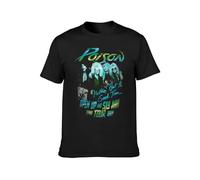 Poison Tour Rock Music Unisex 100% Cotton Short-Sleeve T-Shirts Black M