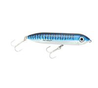 Poisson Nageur Stickbait Flottant Avec Bille Bruiteuse Special Surface - Heddon Super Spook - 12,5Cm - 26G - Blue Mackerel