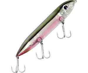 Poisson Nageur Stickbait Flottant Avec Bille Bruiteuse Special Surface - Heddon Super Spook - 12,5Cm - 26G - Ghost Eel