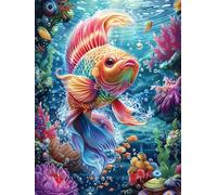 Poissons colorés Dans le récif corallien Rompecabezas 500 Piezas Cartón para Principiantes Mitos Animal Planta Días Lluviosos para Pasar Tiempo Vacaciones Fines De Semana Regalo Cumpleaños 500 PCS