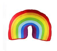Poitemsis Almohada arcoíris de 13.7 pulgadas para decoración de cama de niñas y niños, cojín de felpa en forma de arco para sofá, sillas, almohadas