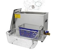 PoiToe Limpiador Ultrasónico Comercial de 10 L con Función de Calentamiento y Control de Temperatura, Equipo de Limpieza Especializado para Accesorios de Hardware de Piezas de Automoción 6L