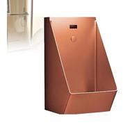 PoiToe Urinario de Pared de Acero Inoxidable, Urinario de Pared de Acero Inoxidable 304 con Sensor Automático Sin Contacto, Adecuado para Hogares, Hoteles, Bares y Estaciones de Tren Rosegold