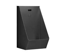 PoiToe Urinario de Pared para Adultos, Sin Contacto y con Sensor, Fabricado en Acero Inoxidable 304, Ideal para Hogares, Hoteles, Bares y Centros Comerciales Black