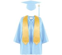 POIUIYQA Birrete y Toga de Graduación de Preescolar, Conjuntos para Graduado 2026, Disfraz de Graduación para Niños, para Fotos de Clase, Celebración, Banquete, Reunión, Actuaciones de