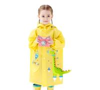 POIUIYQA Chubasqueros para Niños y Niñas Impermeables Poncho de Lluvia Ligero Chaqueta de Lluvia Ropa Abrigo de Lluvia de Dibujo Animado con Funda de Mochila 1-8 Años