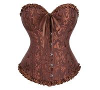 POIUIYQA Corse Corset Mujer, Corset Top Mujeres Fajas Bustier Corsé Overbust Gótico, Vientre Plano Dieta Corset Top Waist Trainer, Fajas Lencería, Palacio Bandeau - Halloween Carnava Cosplay Fiesta