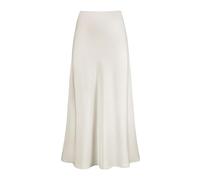 POIUIYQA Falda de Satén para Mujer Cintura Alta Elástica Midi Falda Casual Skirt A-Línea con Cremallera Elegante Larga Faldas de Seda Maxi Plisada Skirts Fiesta Saten Otoño