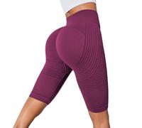 POIUIYQA Leggins Vivacuerpo 3D Anticelulitico,Viva Cuerpo Anticelulitis Leggings Mujer Push Up, Celulitis Compresión 3D Leggin, Mallas Cortas de Mujer para Yoga Fitness Pilates Ciclista