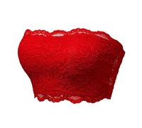 POIUIYQA Sujetador Bandeau Sin Tirantes para Mujer, Talla Grande, Con Aros, Sujetador Transparente Sin Tirantes, Sujetador Bandeau de Encaje para Mujer