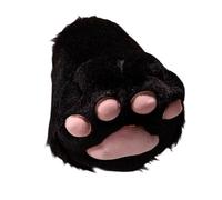 POIUIYQA Zapatos de Patas Furry para Fursuit | Zapatos de Cosplay Cute Slip-On para Convenciones de Anime, Comic Cons, Encuentros de Halloween y Fiestas de Disfraces（Un zapato）
