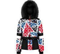 POIVRE BLANC Ski Jacket Print - Mujer - Negro / Rojo / Azul - talla S- modelo 2025