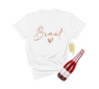 pojah T-Shirt Mujer, Camiseta Novia, JGA Camiseta Las Mujeres de separación Soltero, Camiseta Novia del Equipo para Mujeres