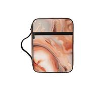 pojknbv Bolsa de almacenamiento de la Biblia con estampado de mármol de oro rosa, soporte para escrituras, accesorio religioso, accesorio de viaje devocional