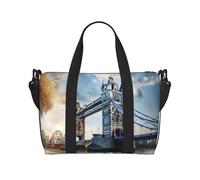 pojknbv Bolsa de viaje versátil con diseño histórico del puente de la torre vieja de Londres, accesorio diario