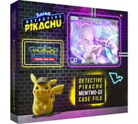 Pok mon TCG: Detective Pikachu Mewtwo-Gx Case File + 6 Booster Pack + 1 carta promocional GX foil + 1 carta GX foil Oversize