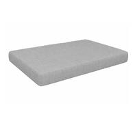 POKAR Cojín-Asiento 120x80x15cm para Europalés/Europalet, Asiento para jardín o terraza, Espuma fría, cómodo Asiento para sofá de paletas DYI, Interior y Exterior, sin palés, Gris