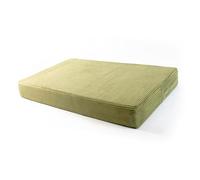 POKAR Cojín para Palets 120x80 cm de Asiento | Cojín Sofá de Jardín en Pana Suave | Funda Desmontable y Lavable | Ideal para Palés Europeos | Fabricado en UE | Certificado Oeko-Tex | Caqui
