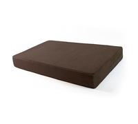 POKAR Cojín para Palets 120x80 cm de Asiento | Cojín Sofá de Jardín en Pana Suave | Funda Desmontable y Lavable | Ideal para Palés Europeos | Fabricado en UE | Certificado Oeko-Tex | Marrón